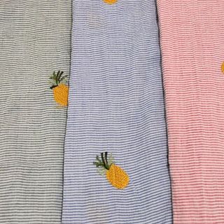 Striped Embroidered No. 8
